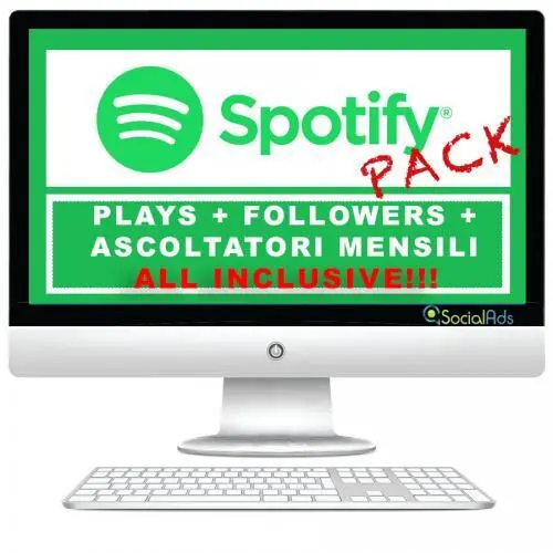 OFFERTA SPECIALE SPOTIFY: Plays + Followers + Ascoltatori Mensili